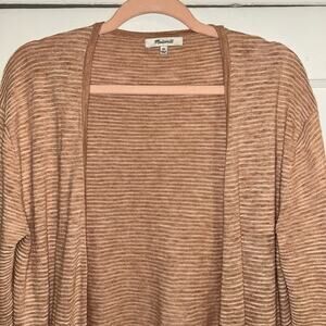 SUMMER SALE | Madewell Striped Open Front Lightweight Cardigan Sweater XS